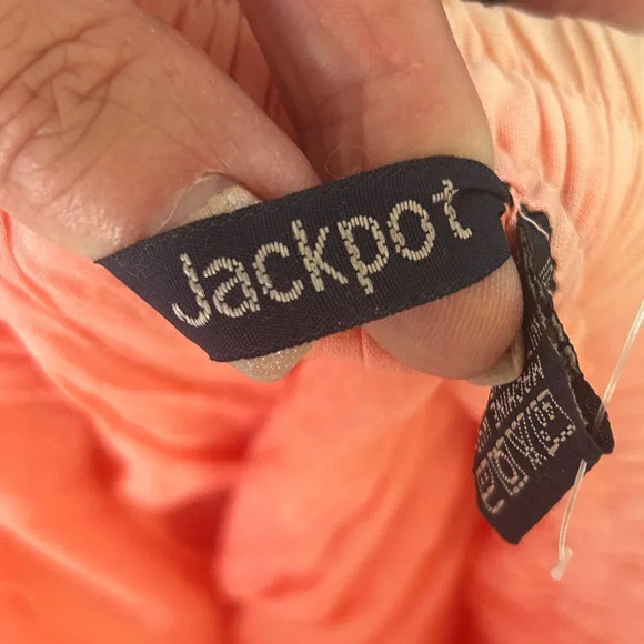 Jackpot Orange Ombre Dyed Tiered Boho Festival Maxi Skirt - Picture 8 of 10